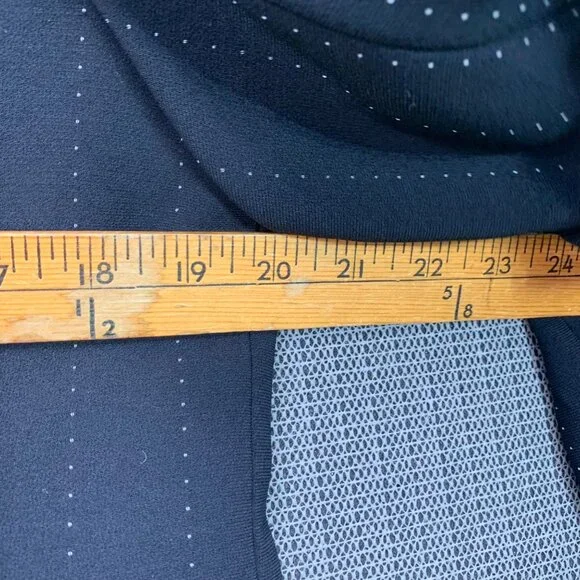 Chesca Womens Black Pinstripe Blazer W/ Lace-Up Detail Size 16 Single-Breasted - Picture 10 of 10